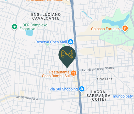 mapa de Localização do motel